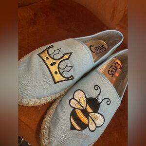 Women's Circus by Sam Edelman Espadrille LENI Queen Bee Blue Flats Size 9